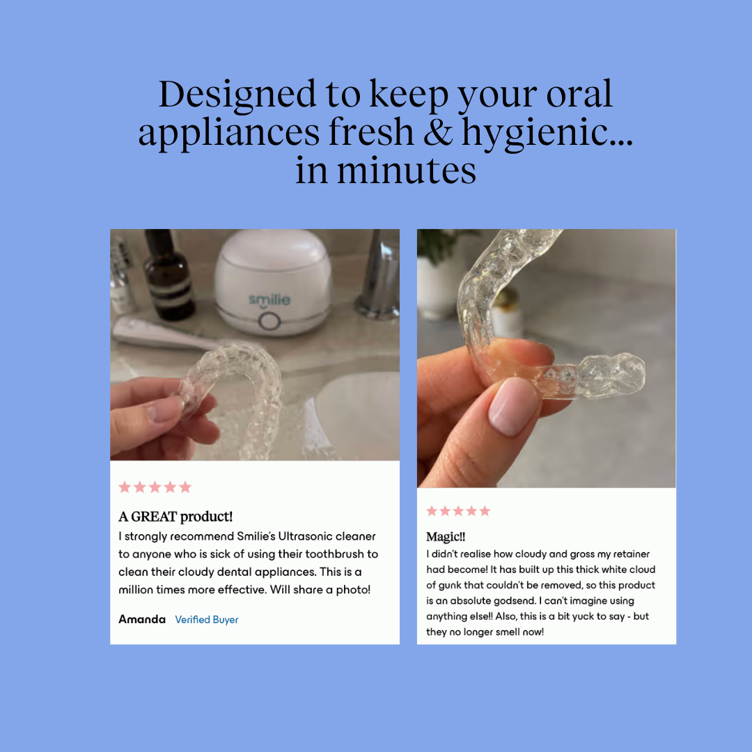 Ultrasonic Dental Appliance Cleaner
